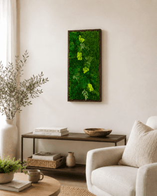 Moss Wall Art- handmade natural art 18x36"