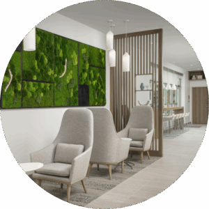 Moss Wall Art for Small Business