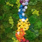 Moss and flower detail artwork