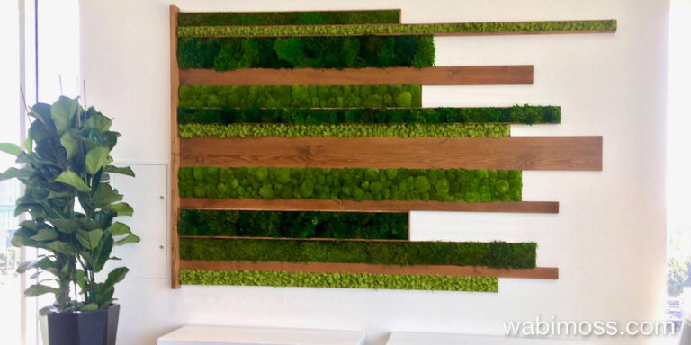 A happy moss wall art customer