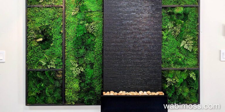Transform Your Indoor Fountain with Moss Art: A Serene Living Accent