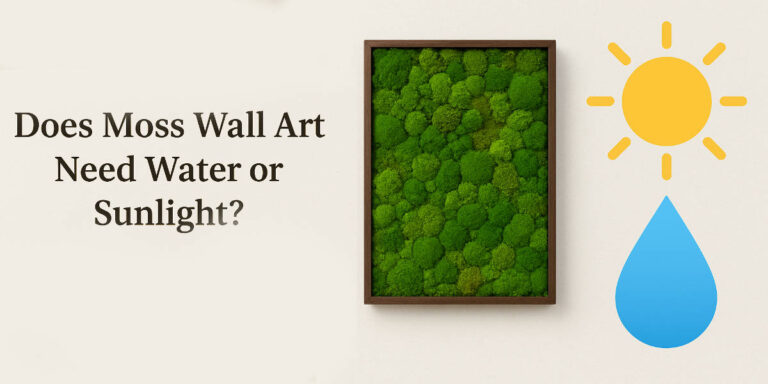 Does Moss Wall Art Need Water or Sunlight?