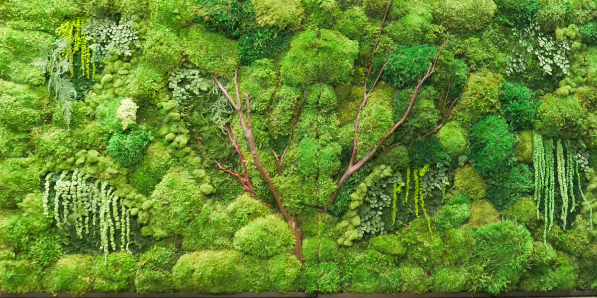 Sustainable moss artwork
